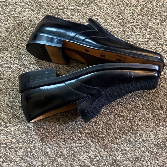 Vintage Zengara Leather Men\'s Black Loafers Shoes Size 8M main image 11